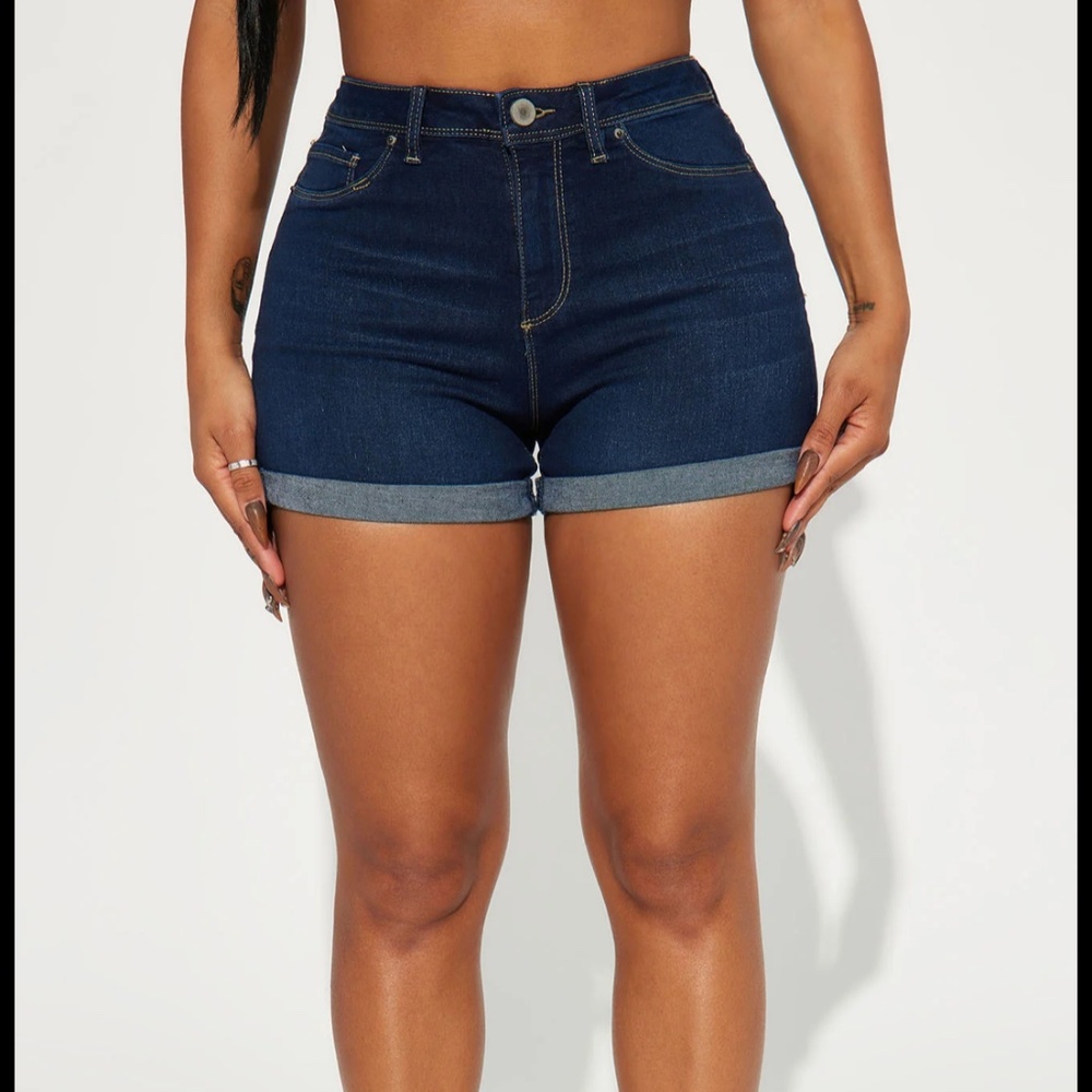 Denim shorts